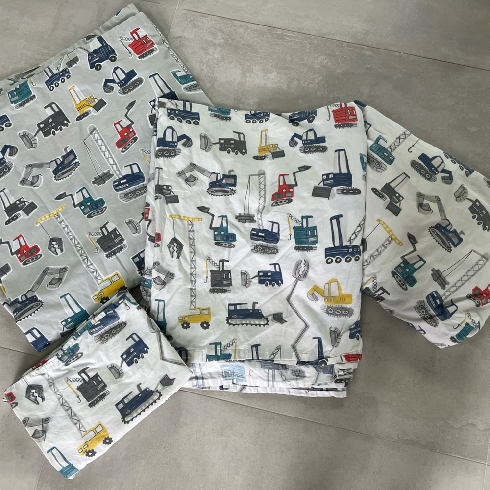 Pottery Barn Kids Trucks Sheet Set - Full Size